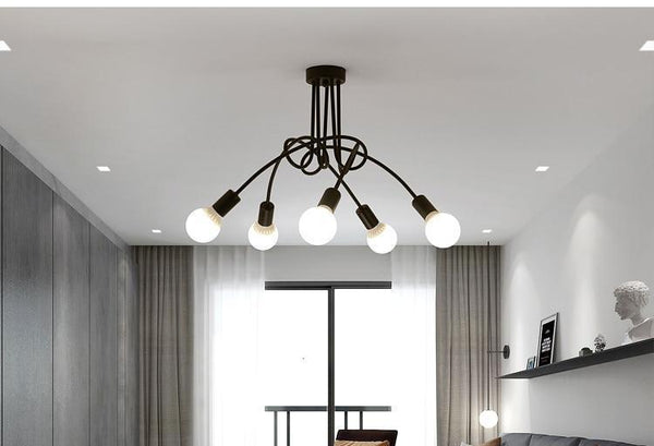 Modern Industrial Loft Chandelier